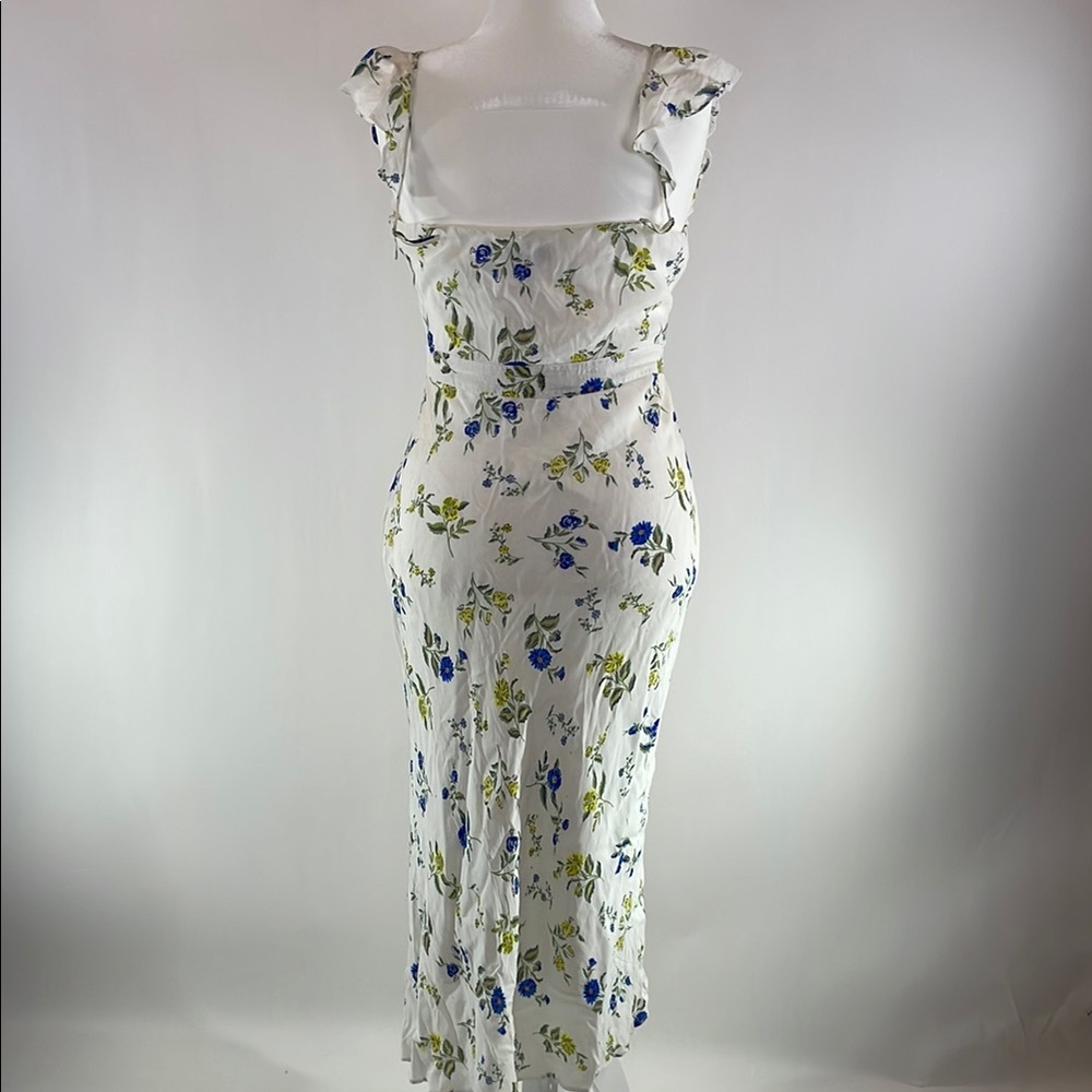 Jason Wu Floral Ruffle Midi Dress, 12 - Picture 11 of 17